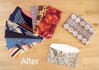 How-Tuesday: Fabric Scrap Envelopes