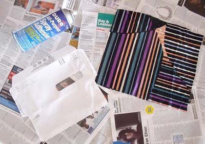 How-Tuesday: Fabric Scrap Envelopes