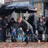 Once Upon a Time's Josh Dallas Kicks Leaves Around in Steveston as Storybrooke Near Vancouver