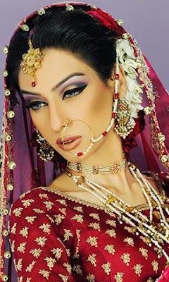 Amina Ilyas Stunning Bridal Makeup & Hairstye Shoot For Khawar Riaz