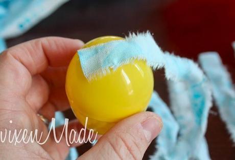 Fabric Scrap Easter Eggs