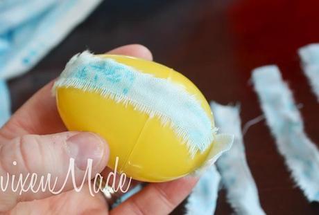 Fabric Scrap Easter Eggs