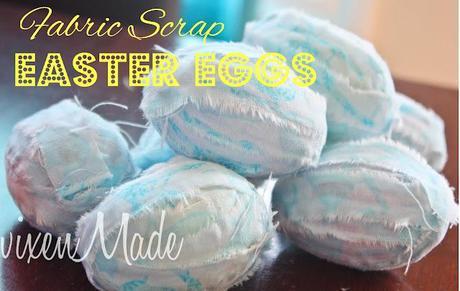 Fabric Scrap Easter Eggs