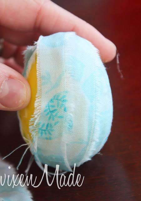 Fabric Scrap Easter Eggs