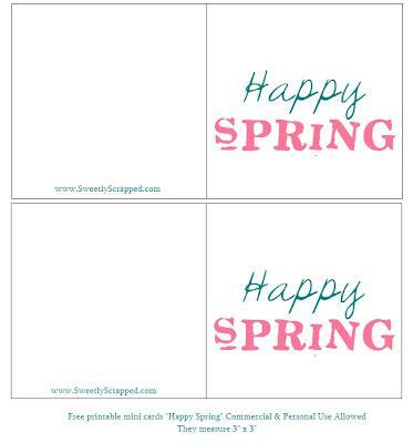Free Printable Friday:  Spring!