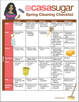 Free Printable Friday:  Spring Cleaning