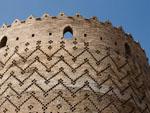 East round brick tower of the Arg of Karim Khan
