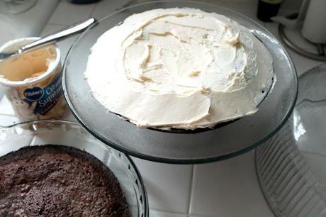 Double Layer Brownie Cream Cheese Cake Recipe