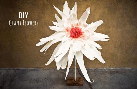 DIY Giant flowers for your wedding