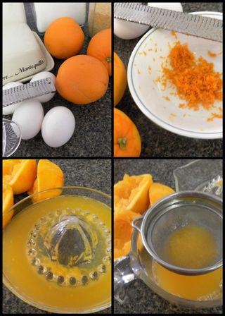 Orange & Polenta Cake -Preparation collage