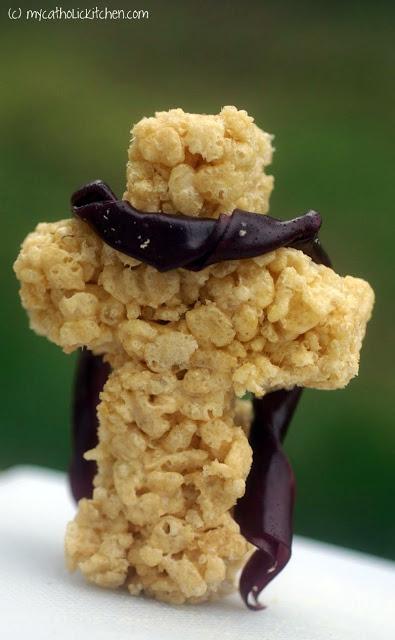 Caramel Cross Krispy Treats