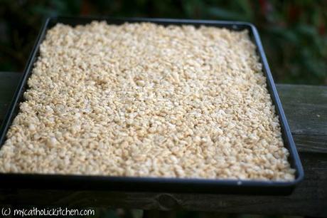 Caramel Cross Krispy Treats