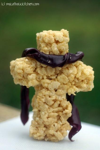 Caramel Cross Krispy Treats