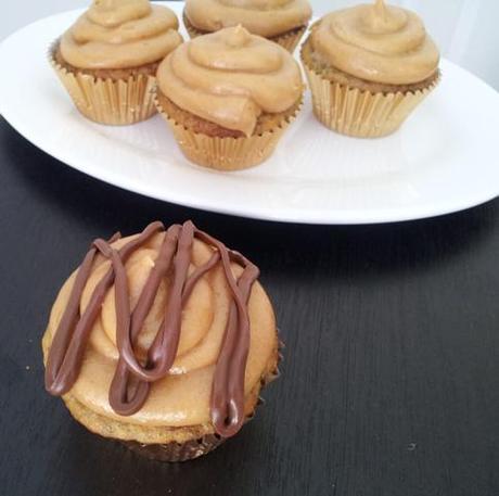 Banana Cupcakes with Peanut Butter Icing
