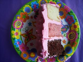 Pink Neapolitan Cake