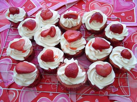 Strawberry Cupcakes with Strawberry Buttercream Icing