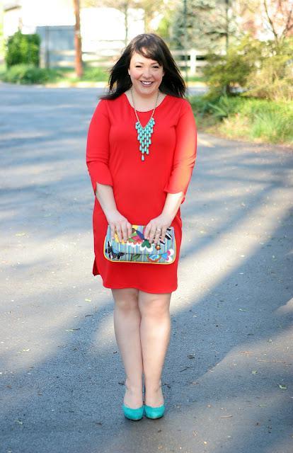 Monday - Red and Turquoise