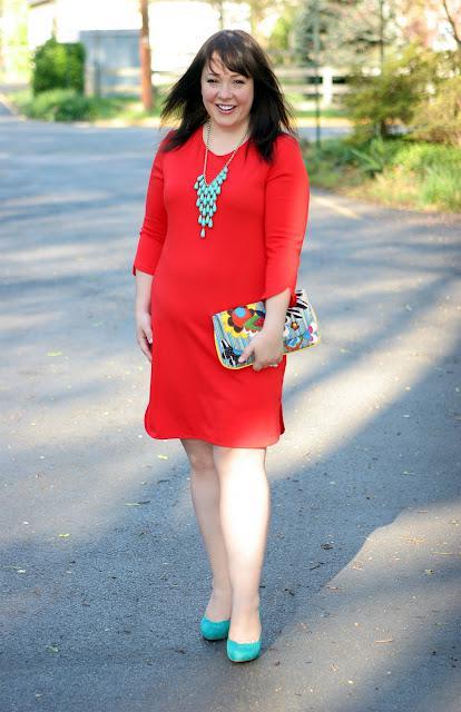 Monday - Red and Turquoise