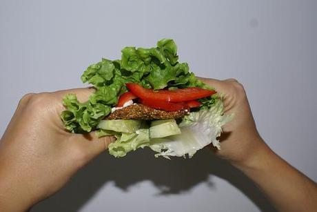 Raw veggie burger