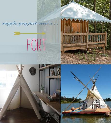 forts, teepees + tents.