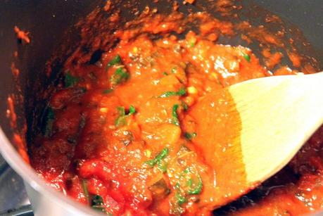 Toasted Ravioli with a Spinach and Tomato Sauce