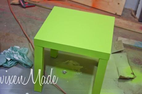 Lime Green Side Table