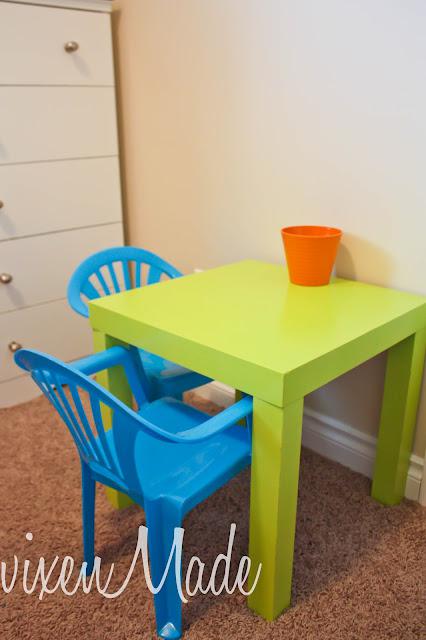 Lime Green Side Table