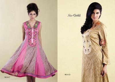 Star Gold Lawn By Naveed Nawaz Textiles For Spring Summer 2012