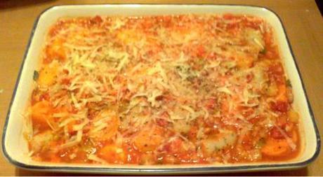 Sausage, Leek & Sweet Potato Bake