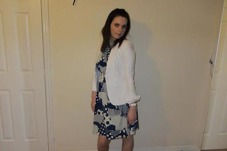 H&M; white blazer