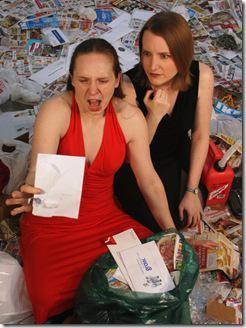 L to R: Elizabeth MacDougald as Becky, Jennifer L. Mickelson as Diane. Photo by Steven Townshend. Lighting by Leigh Barrett.