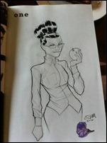 Ms Daramount sketch in the Morning Glories Deluxe Edition