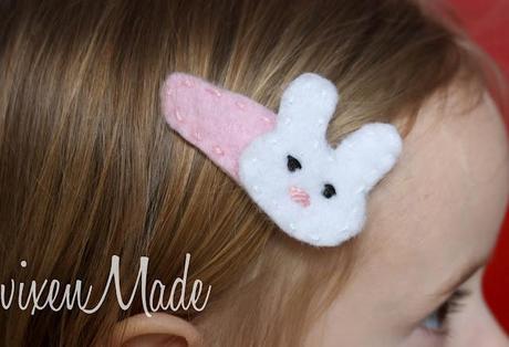 Easter Bunny Hair Clip