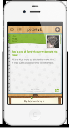 PetBook iPhone app