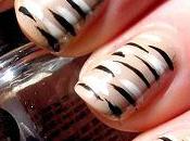 Year's Challenge Week Striped Mani