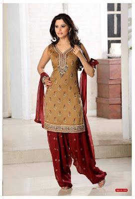 Latest Patiala Salwar Kameez Collection For Summer 2012