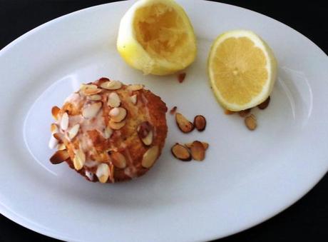 Lemon Almond Muffins with Lemon Glaze