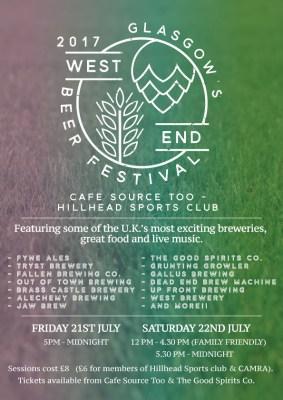 Event: Glasgow West End Beer Festival