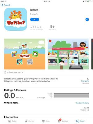 Batibot iOS App in Apple App store