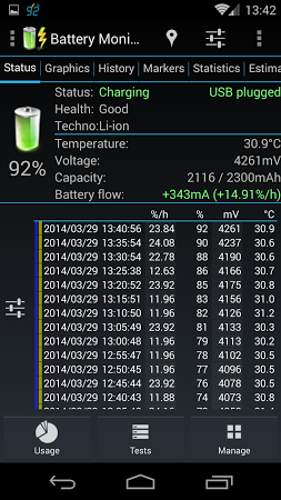 3C Battery Monitor Widget