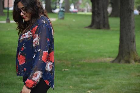 OOTD: Floral Blouse