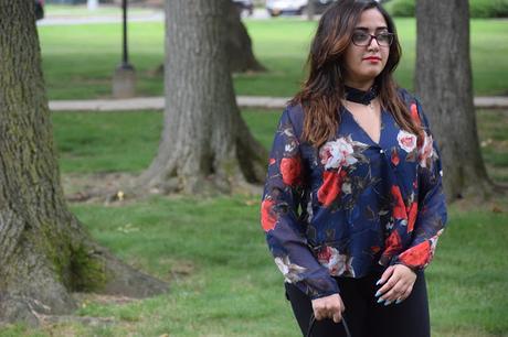 OOTD: Floral Blouse