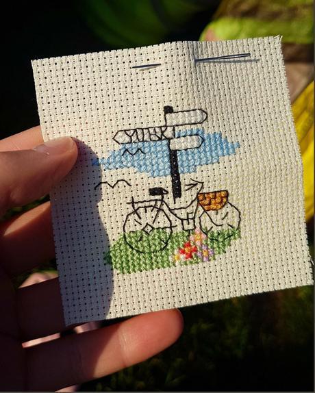 THE BICYCLE CROSS STITCH