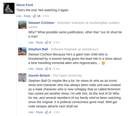 A Sampling of Internet Comments: Jodie Whittaker’s Doctor Who Casting is as Polarizing as Expected
