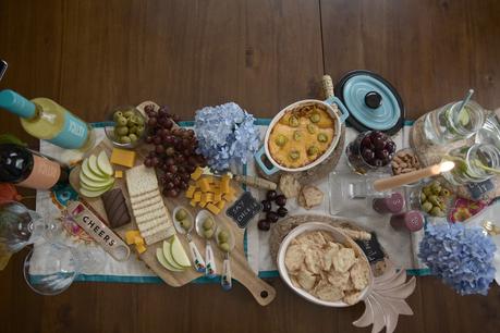 heluva cheese, how to host a wine and cheese party, black bean baked cheese dip, snack time, influence central, blogger, food blogger, saumya shiohare, myriad musings, how to be the perfect host 