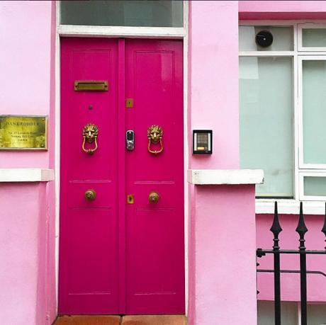 Blush, hot, peachy, soft, dazzling or pastel – whichever pink takes your fancy they are all delicious in their own way, and I think every home needs a touch of pink in celebration of such a glorious dreamy colour.   This hot pink front door makes a real statement that’s certainly not to be forgotten.
