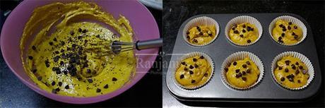 Eggless Mango muffins recipe | how to make eggless mango cupcakes