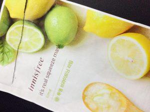 INNISFREE REAL SQUEEZE MASK – LIME SHEET MASK REVIEW