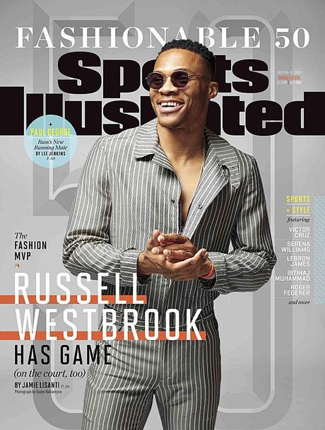 RUSSELL WESTBROOK COVERS SPORTS ILLUSTRATED FASHIONABLE 50 EDITION