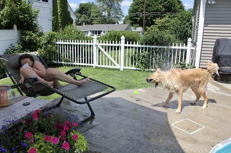 When You're Trying To Stay Dry By The Pool